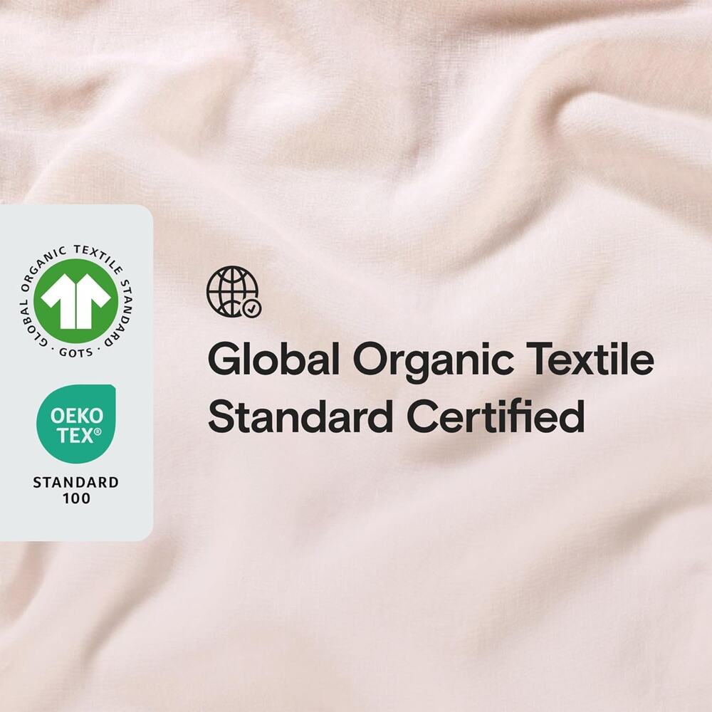 NEW Sijo Organic French Linen Set 3 Piece - 2 Pillowcases, 1 Sheet Blush, Queen - Picture 3 of 5
